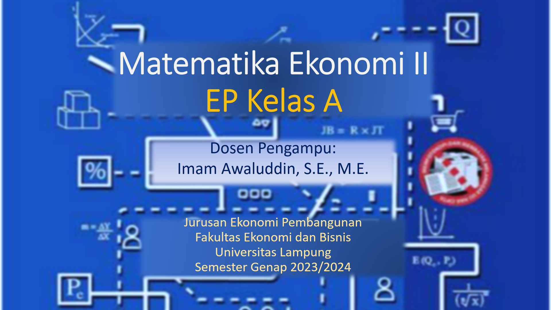 S1 EP - Matematika Ekonomi II Kelas A - Genap 2023/2024