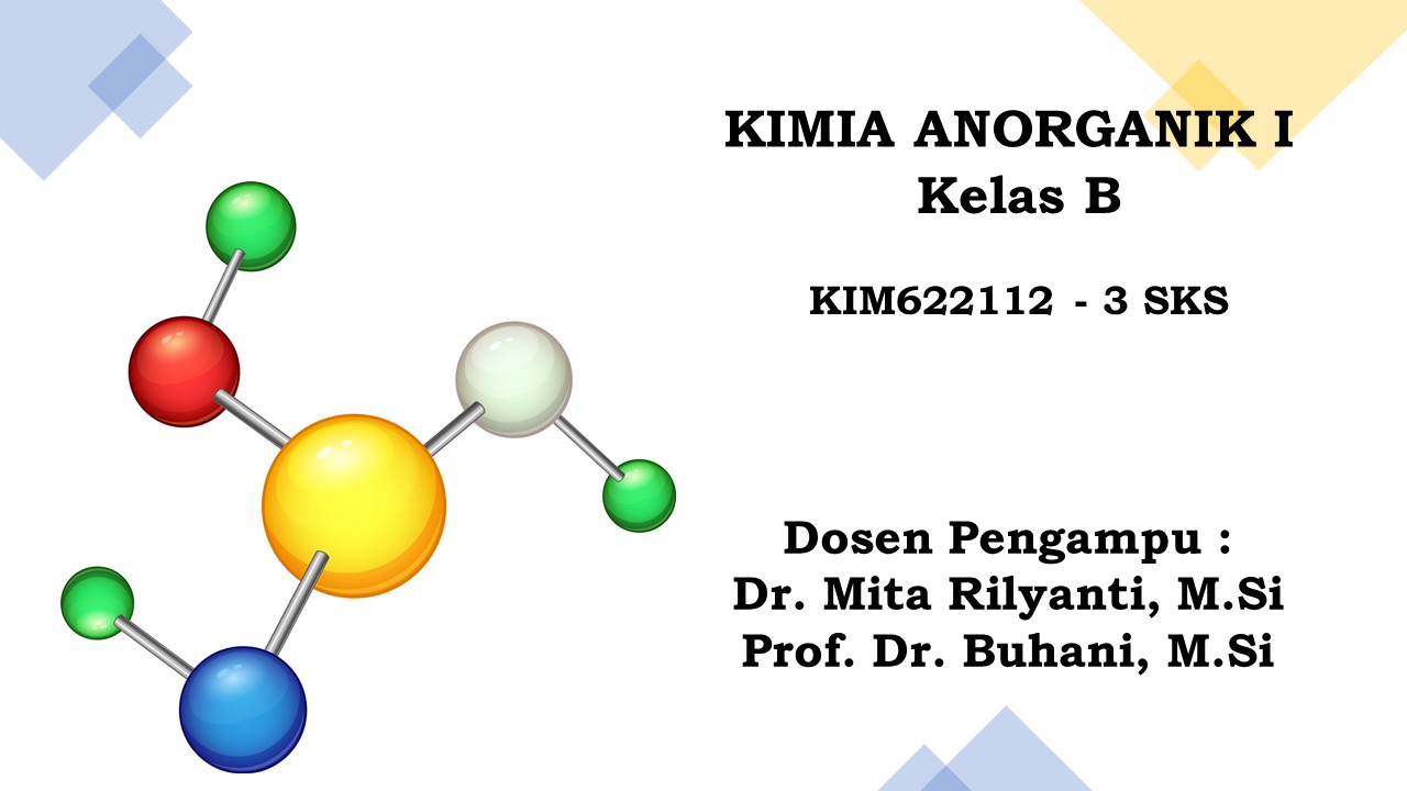 S1-Kimia_Kimia Anorganik 1 Kelas B_Genap 2023/2024