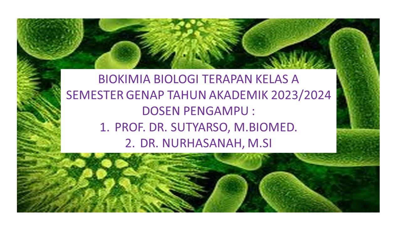 Biokimia BioTer  A Genap 23/24