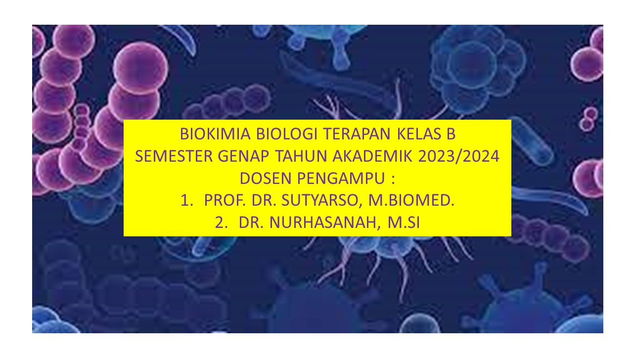 Biokimia BioTer B Genap 23/24