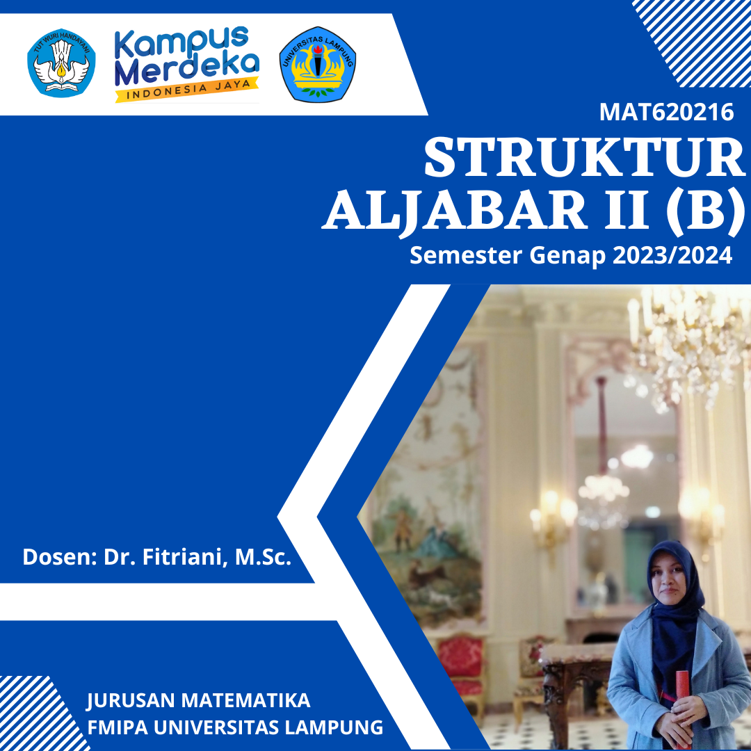 Struktur Aljabar II Kelas B Semester Genap 2023-2024