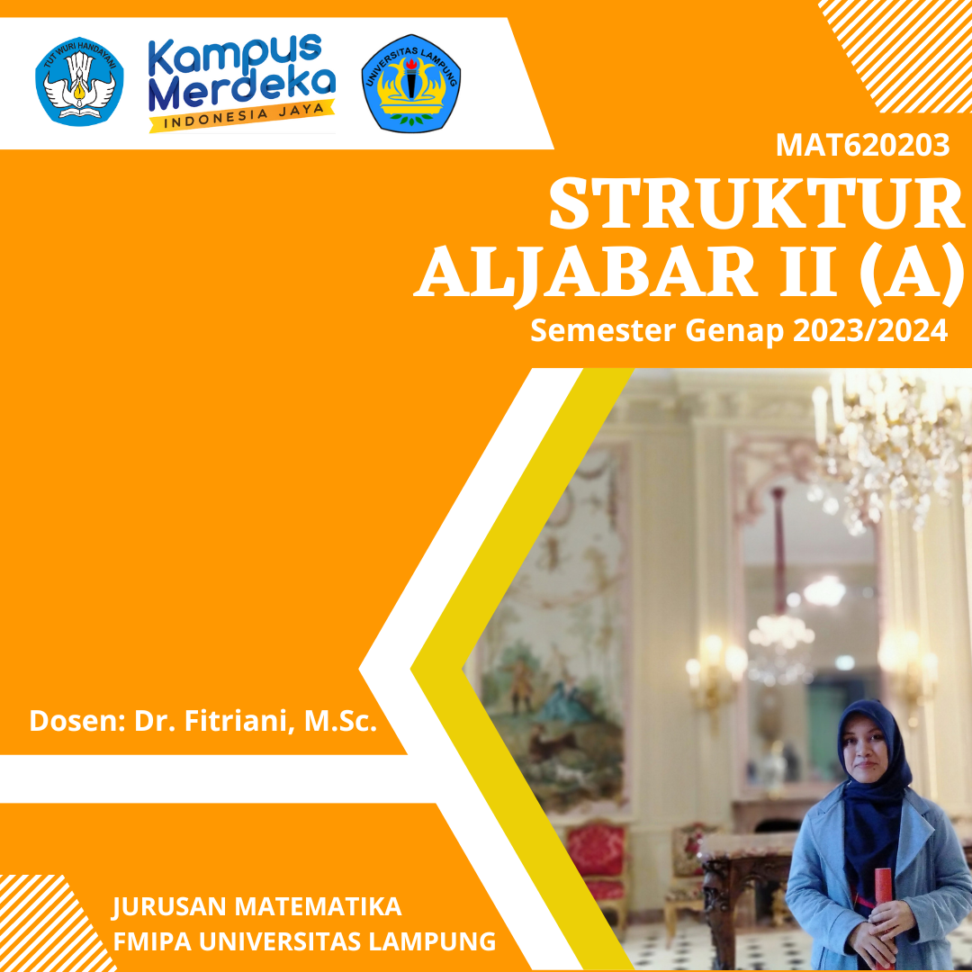 Struktur Aljabar II Kelas A Semester Genap 2023-2024