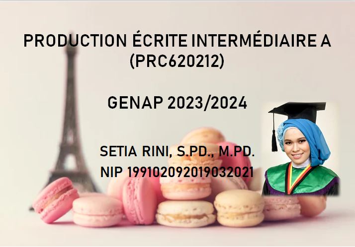 Production Ecrite Intermediaire A