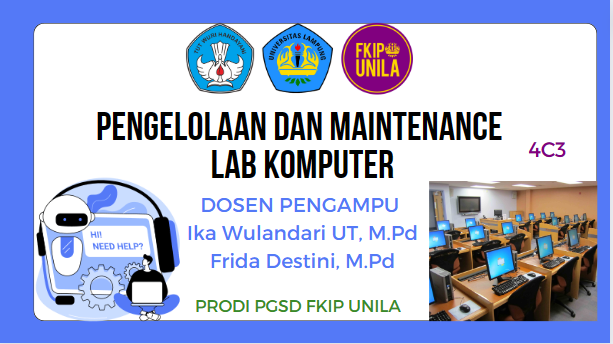 PGSD_PENGELOLAAN DAN MAINTENANCE LABORATORIUM KOMPUTER_4C3_GENAP 2023/2024