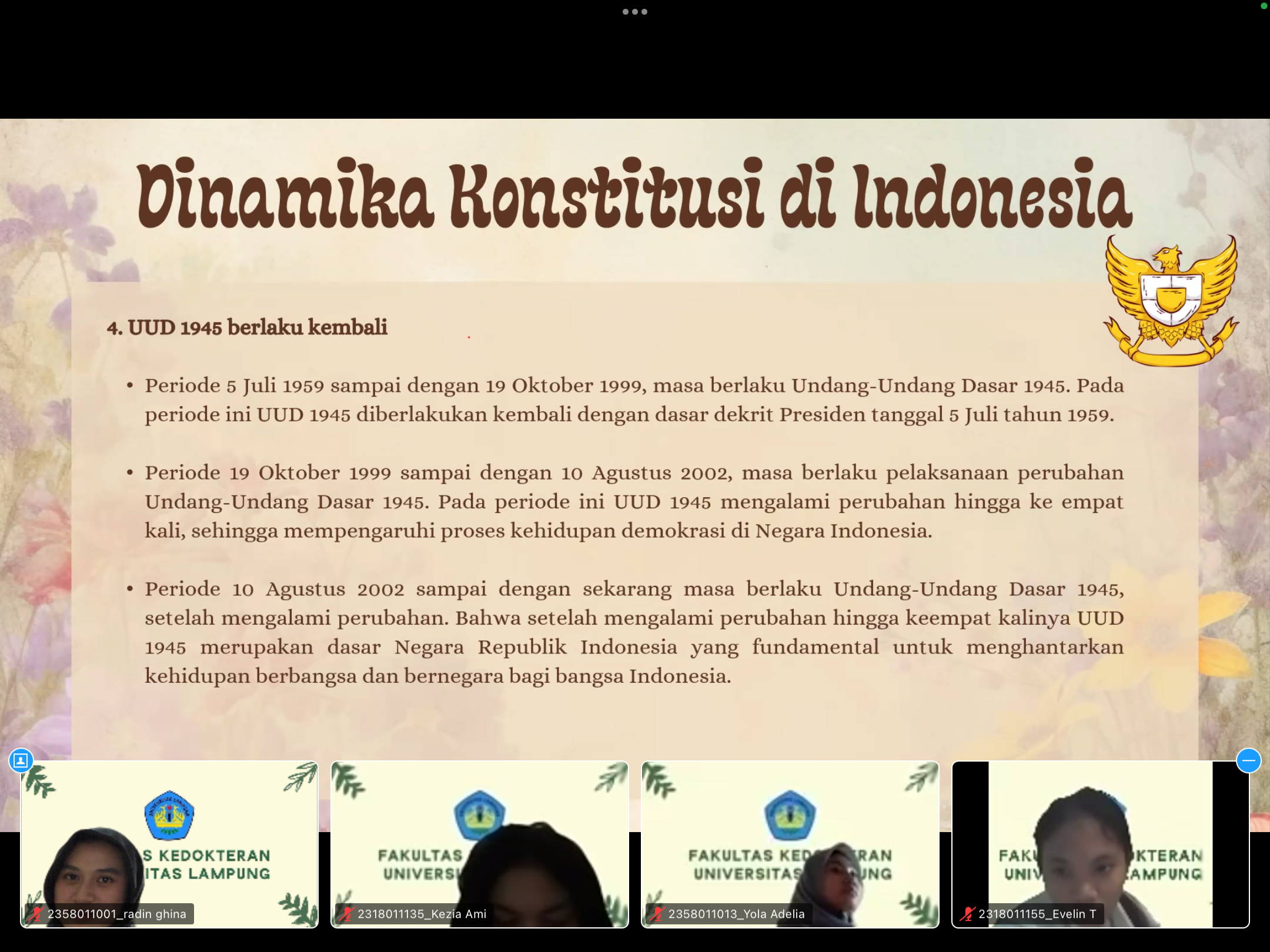 Nama : Radin Ghina Aisiya Syarel NPM : 2358011001