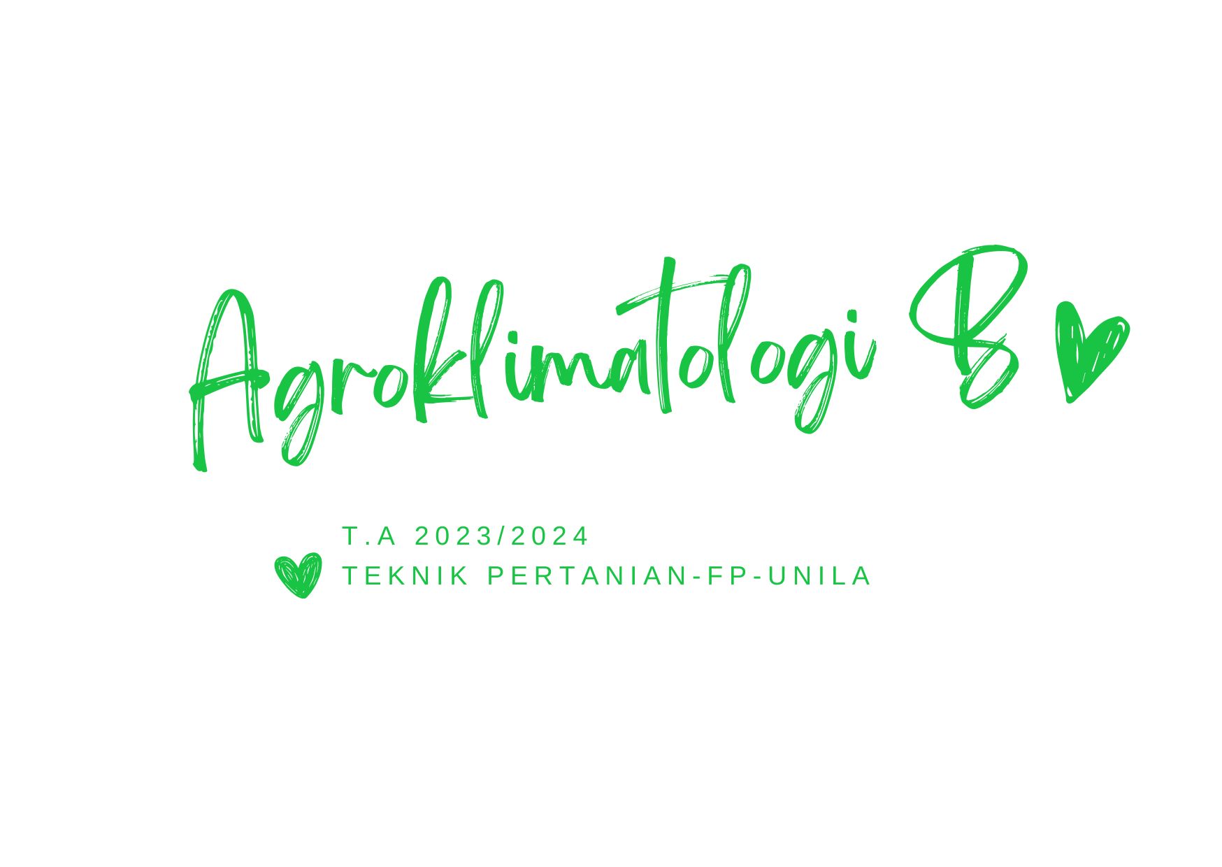 Agroklimatologi Tep B 24