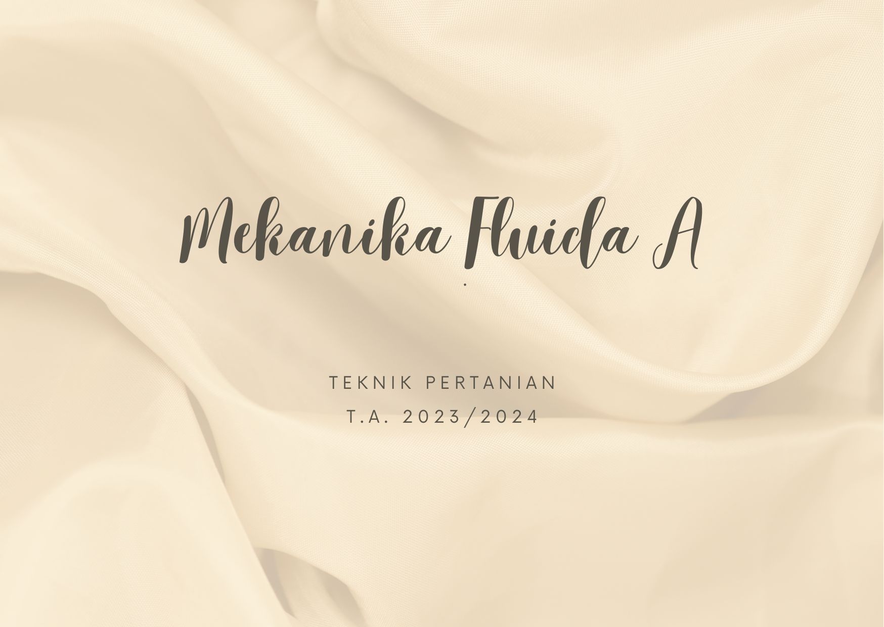 Mekanika Fluida A 2024