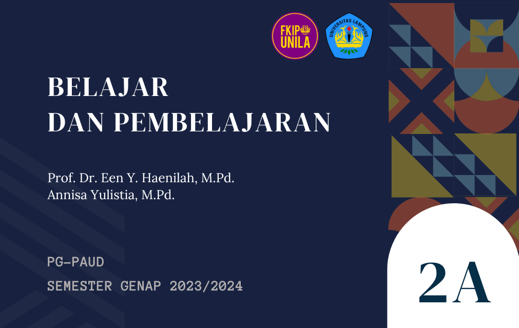 Belajar dan Pembelajaran - 2A - 2023/2024