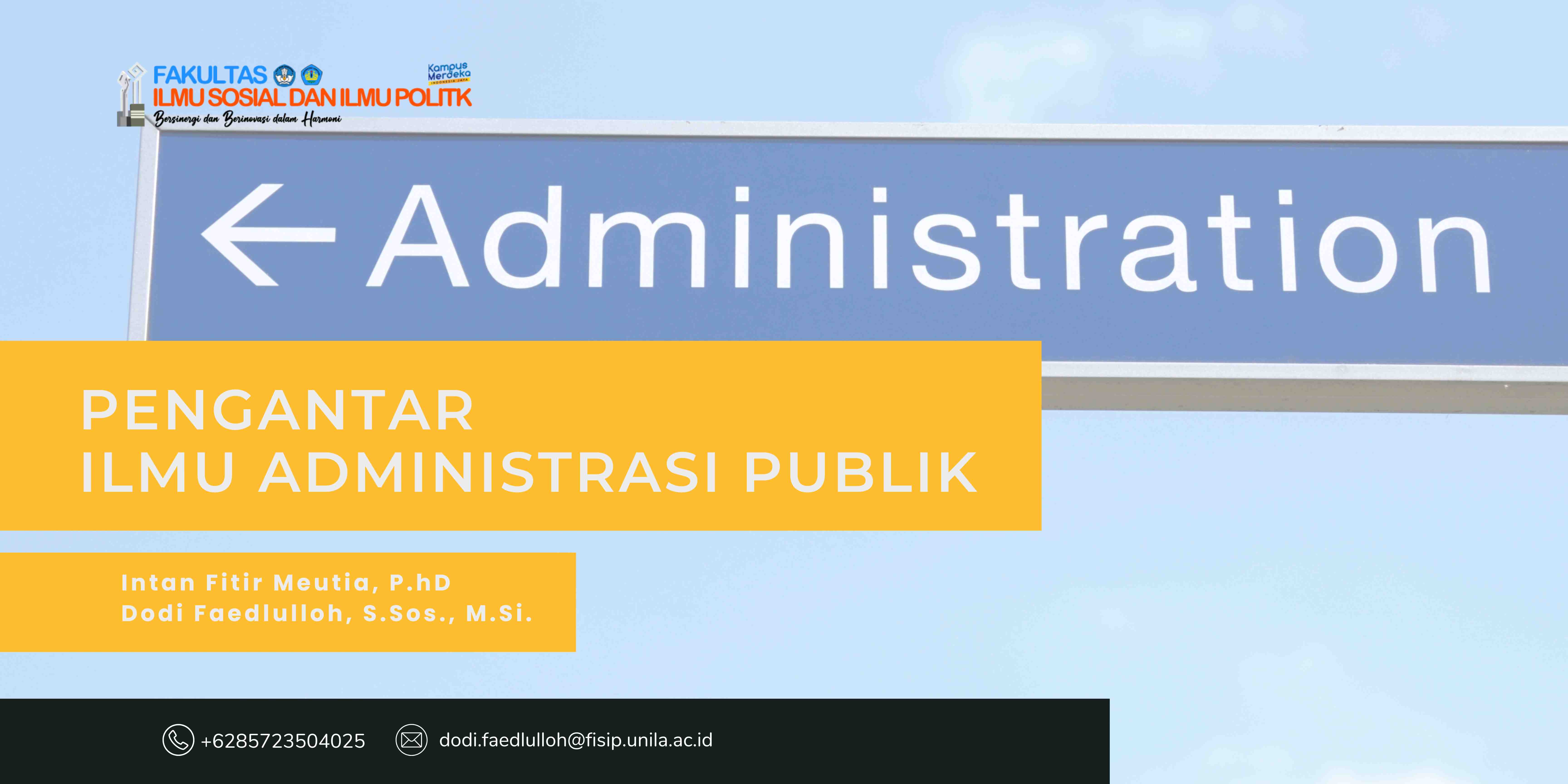Pengantar Ilmu Administrasi Publik REG C