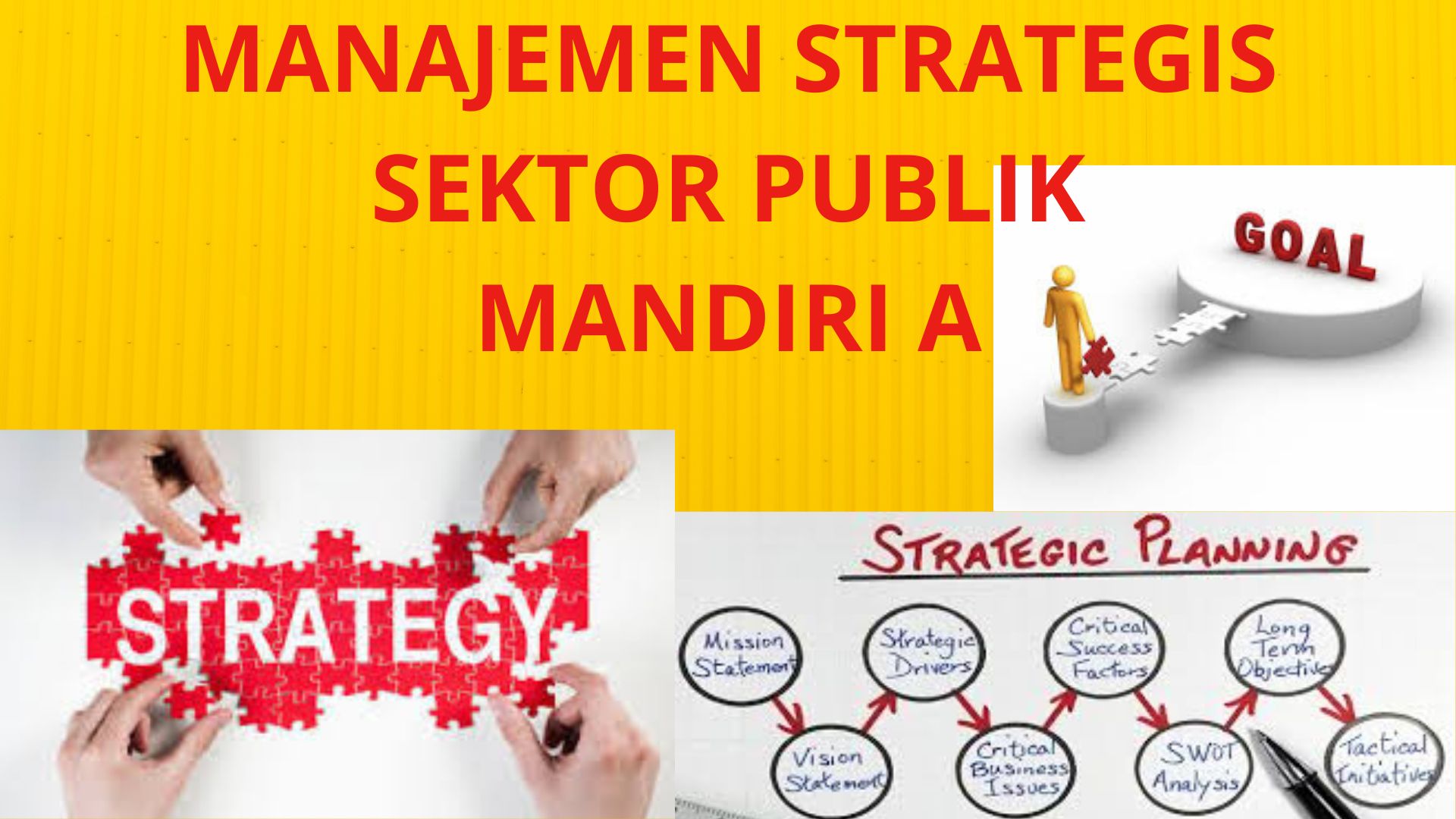 Manajemen Strategis Sektor Publik MAN A 2024