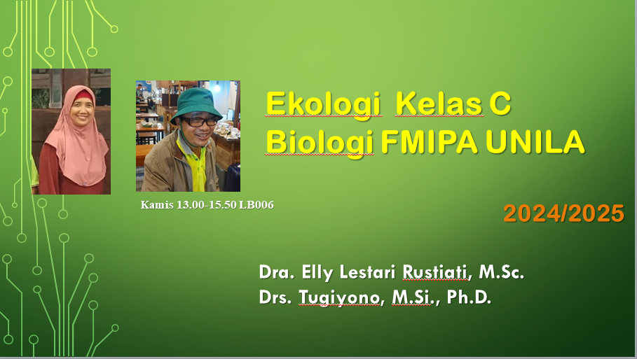 Ekologi BIO620209 BIO C 2024/2025
