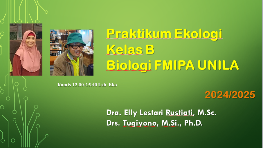 Praktikum Ekologi BIO620210 BIO B 2024/2025