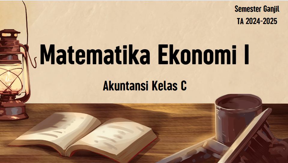 Matematika Ekonomi I AKT Kelas C
