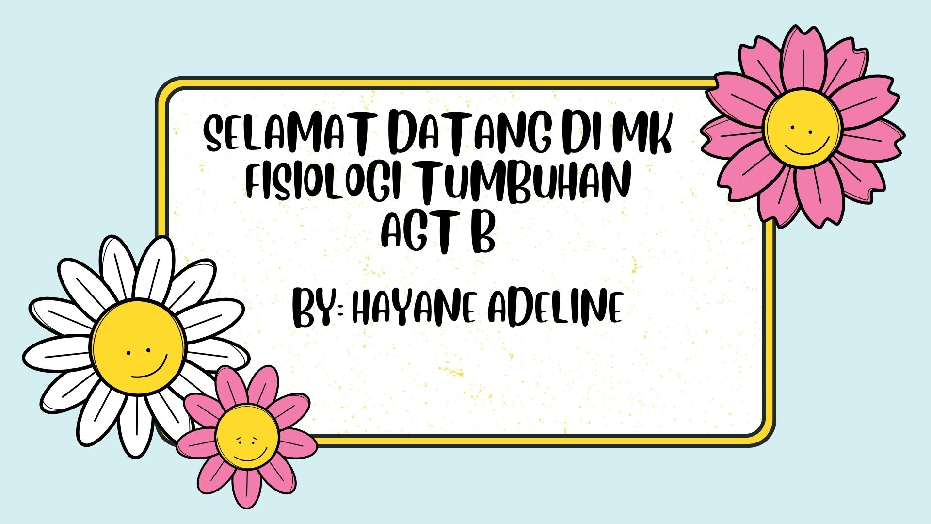 Fisiologi Tumbuhan AGT B (AGT620203)