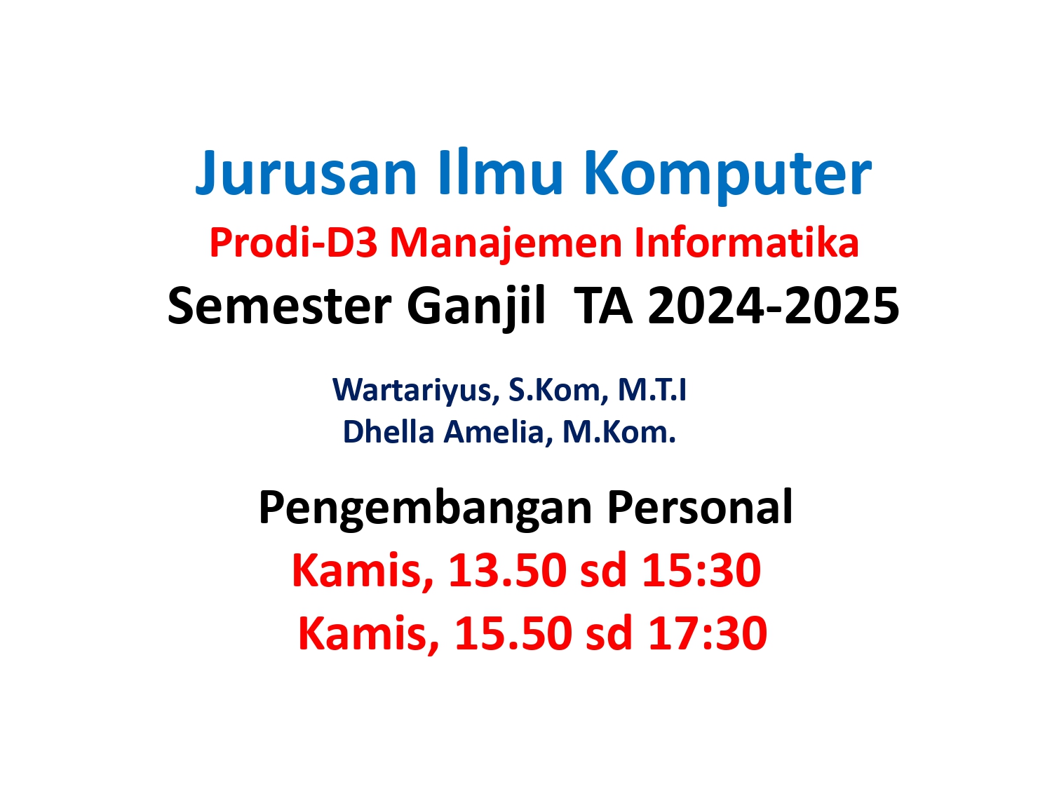 [24/25 GANIL][D3MI] Pengembangan Personal - D3MI