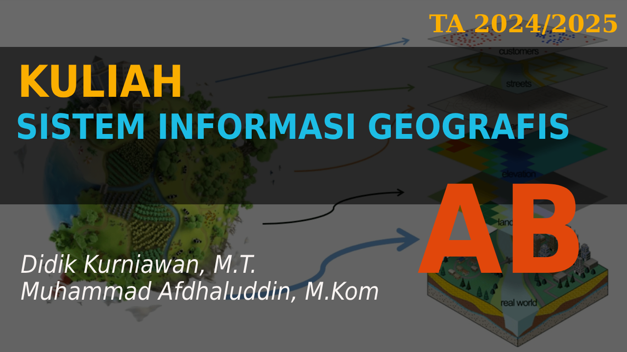 [24/25 GANIL][S1 ILKOM] SISTEM INFORMASI GEOGRAFIS - AB