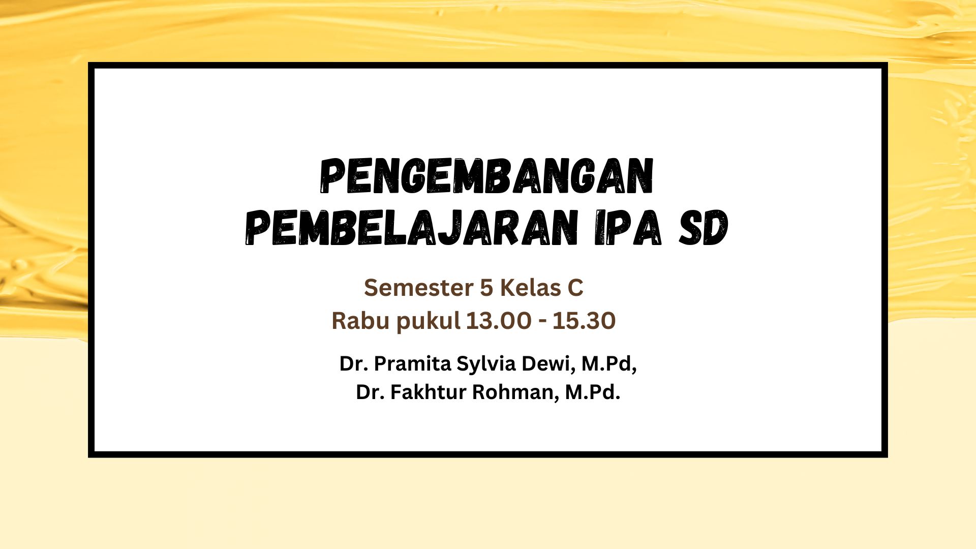 PGSD_Pengembangan Pembelajaran IPA SD_Kelas 5C_Ganjil_2024/2025
