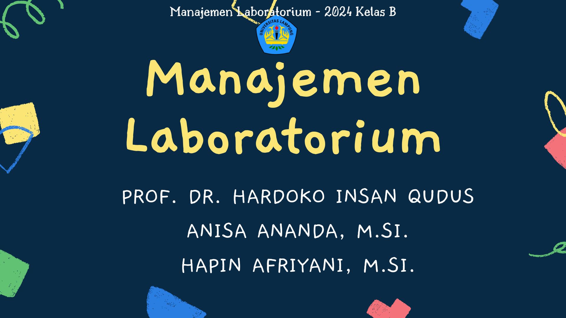 S1 Kimia-Manajemen Laboratorium_kelas B- Ganjil 24/25