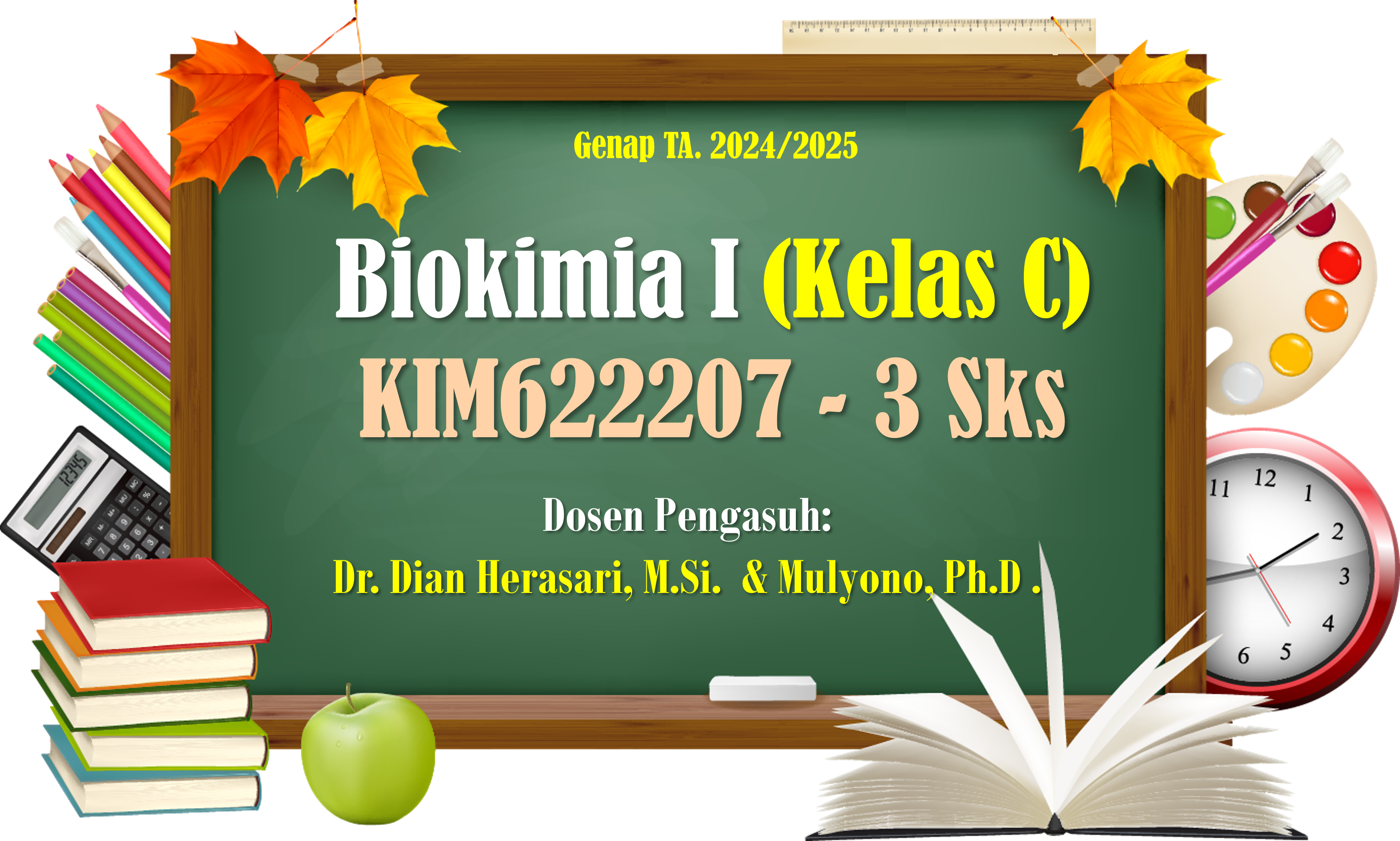 S1 Kimia_Biokimia I (Kelas C)_Semester Ganjil 2024/2025