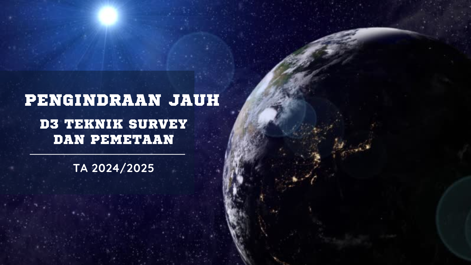 D3 TSP PENGINDRAAN JAUH TA 2024/2025