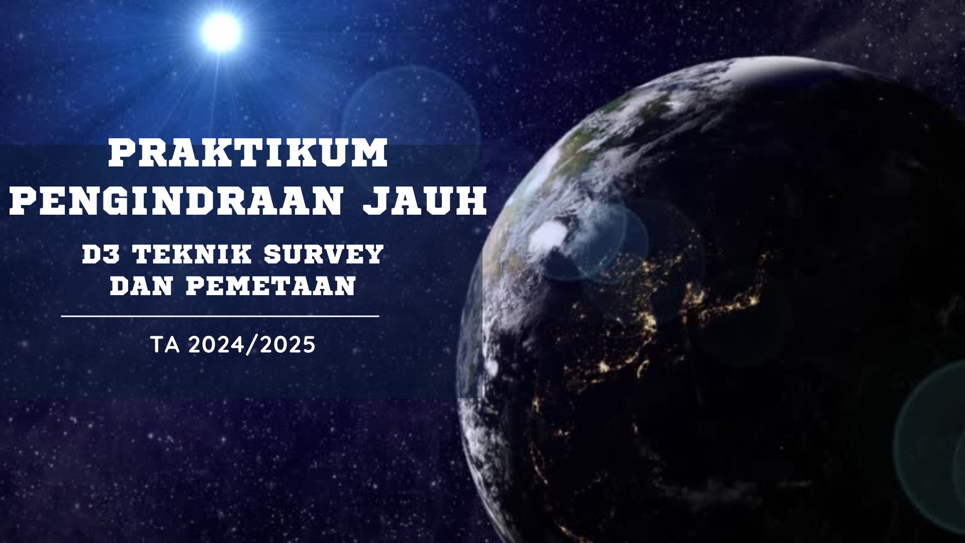 D3 TSP PRAKTIKUM PENGINDRAAN JAUH TA 2024/2025