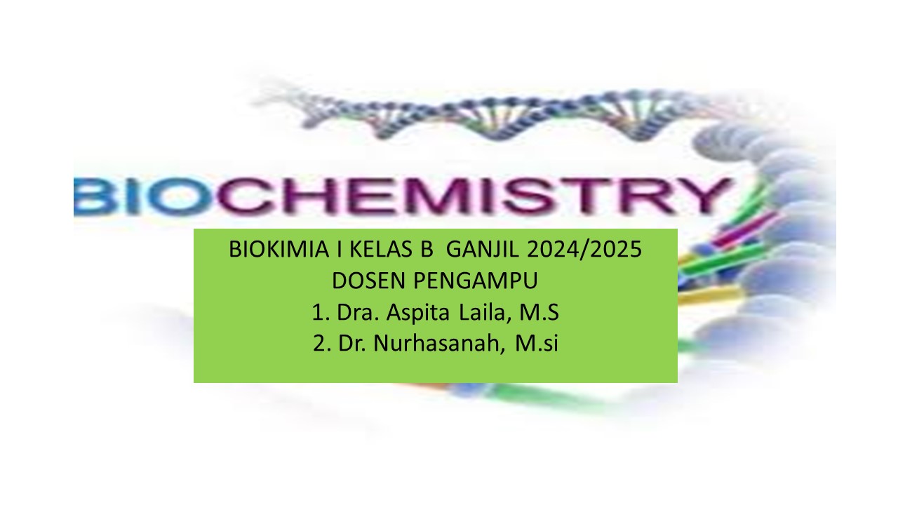 Biokimia I B Ganjil 24/25