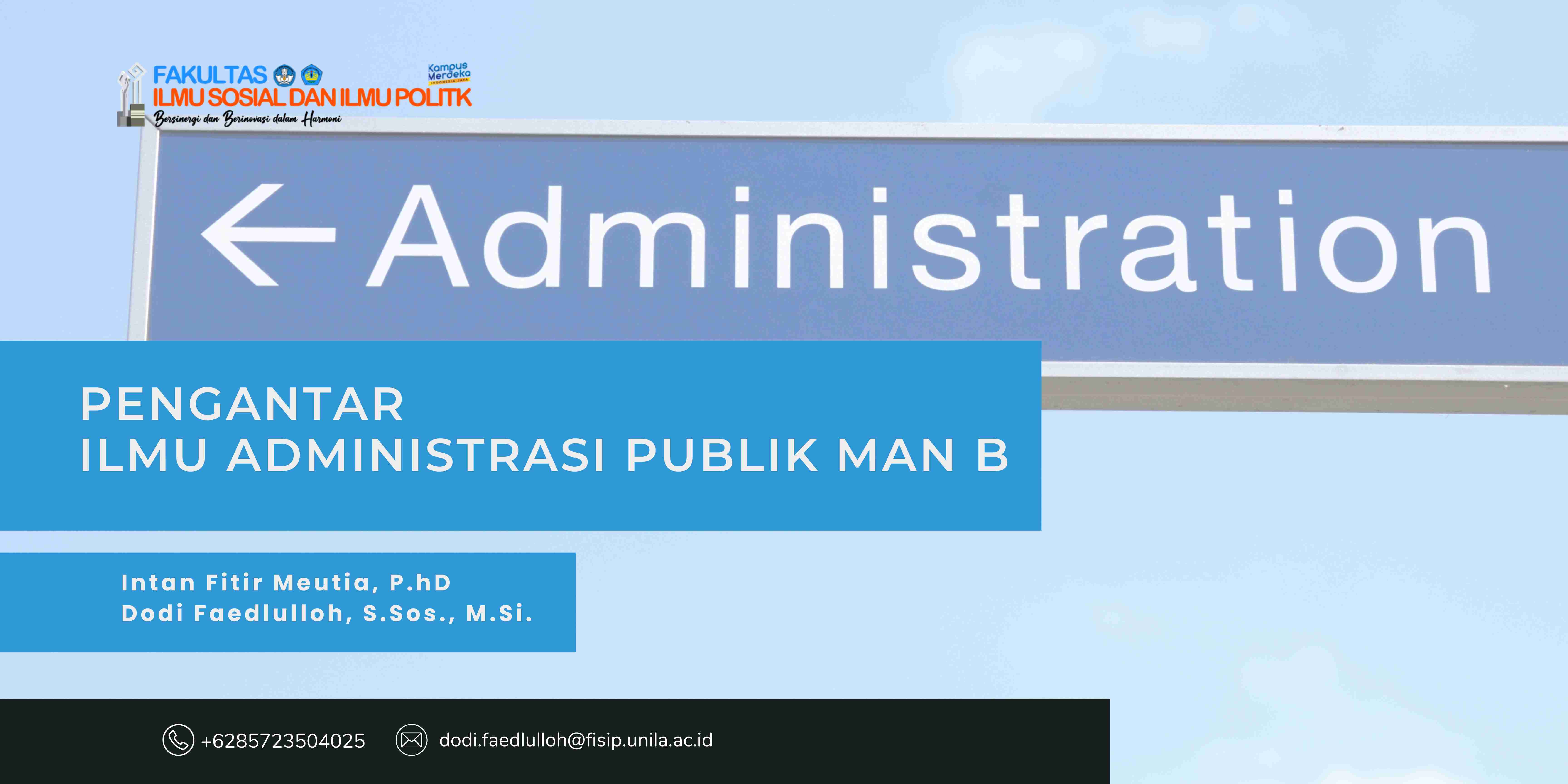 Pengantar Ilmu Administrasi Publik MAN B