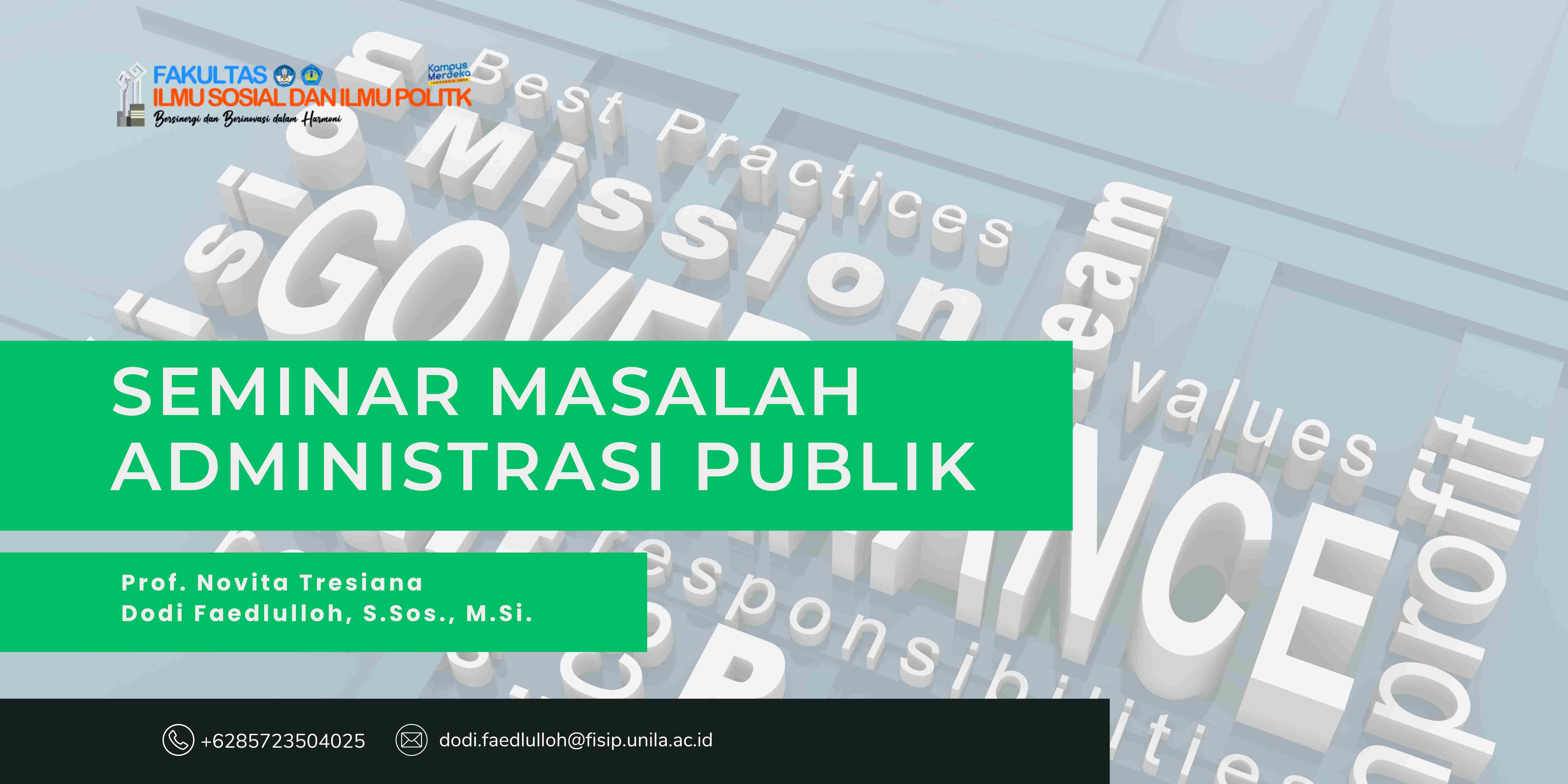 Seminar Masalah Administrasi Publik ANE 3