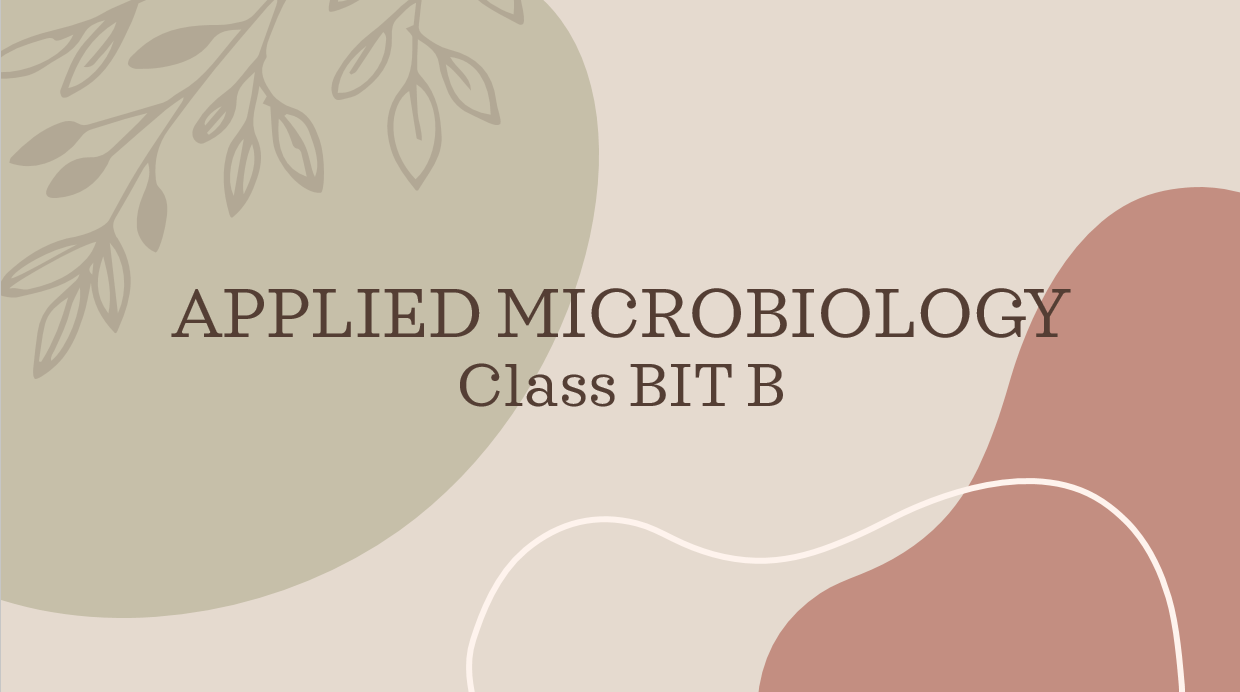 Mikrobiologi Terapan BIT B 2024/2025