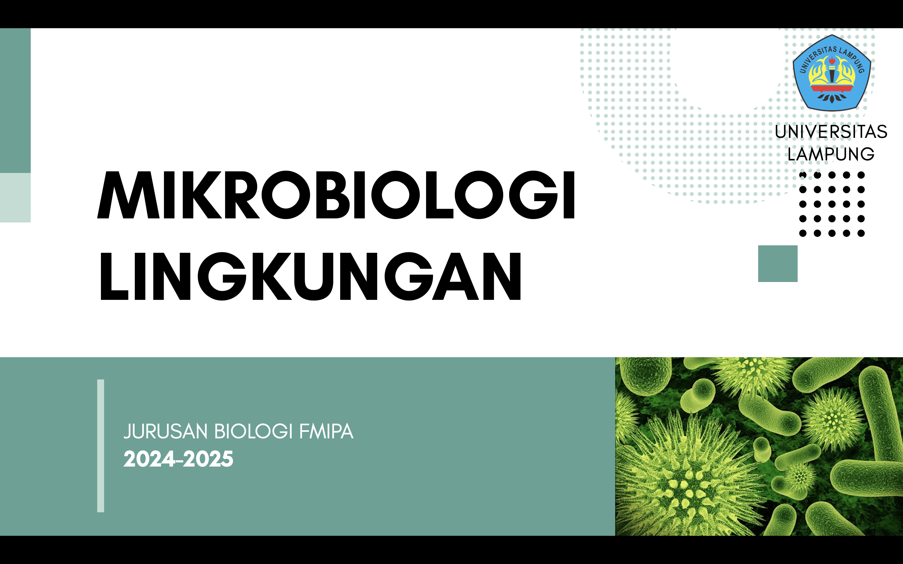 Mikrobiologi Lingkungan BIT A Semester Ganjil 