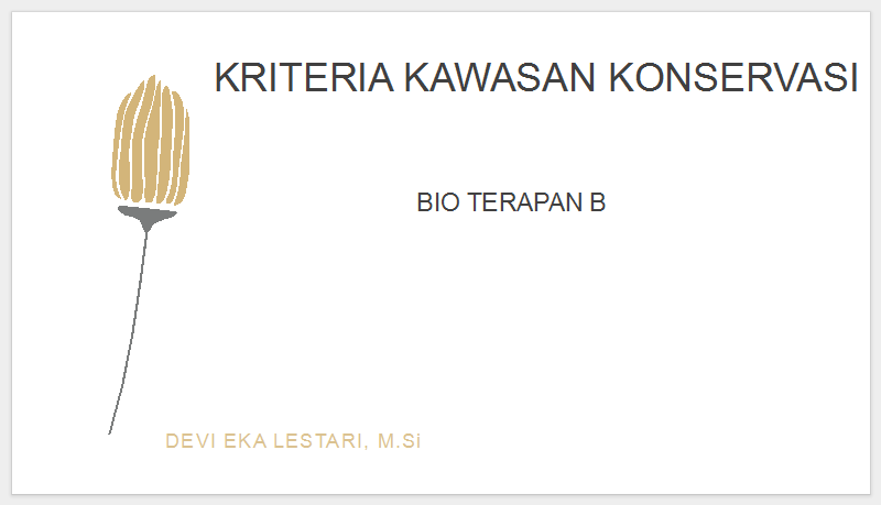 EKOLOGI TERAPAN BIT B 2024/2025