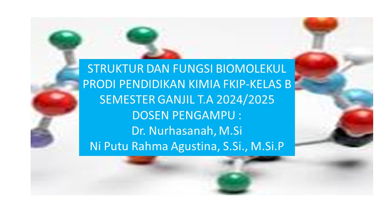 Struktur Biomolekul B FKIP 24/25