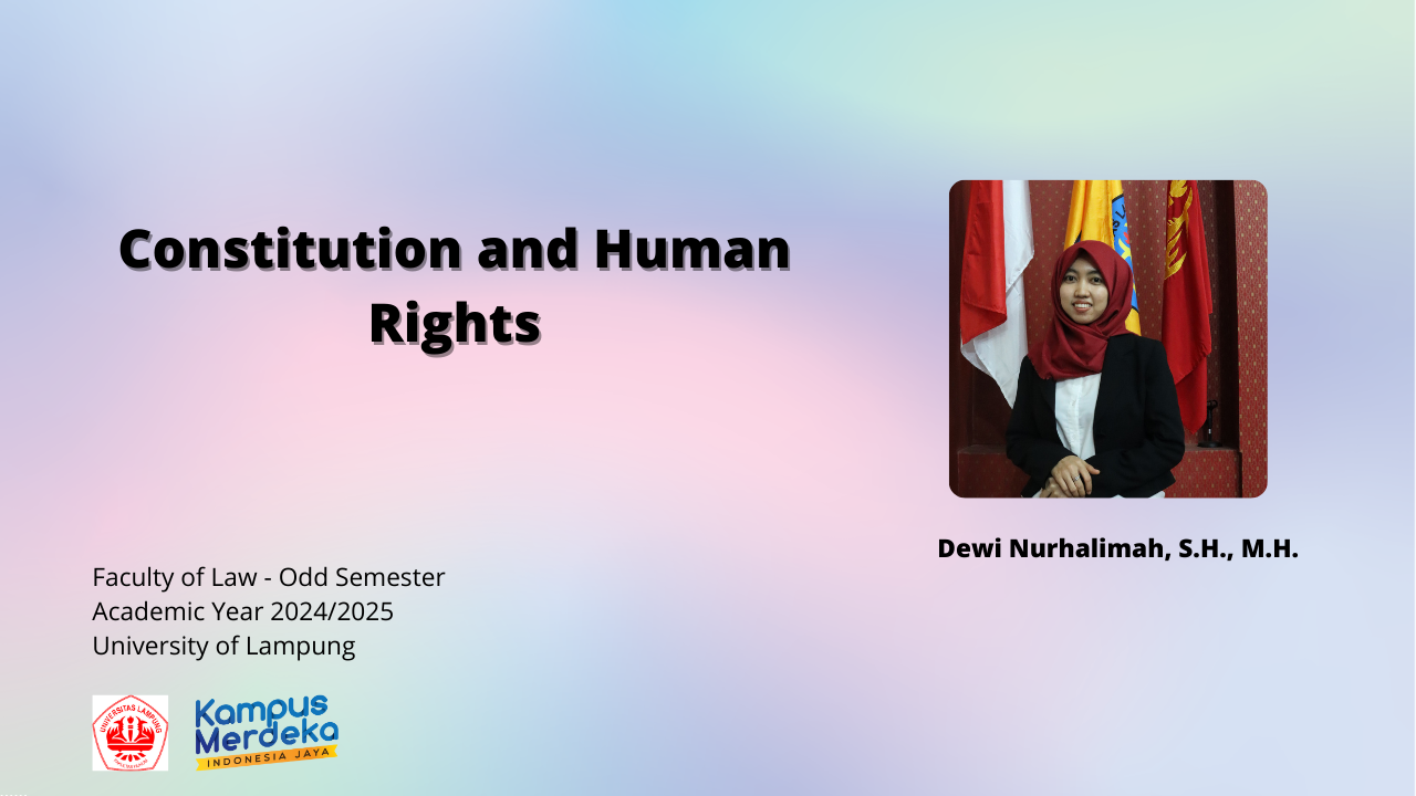S1 FH - Constitution and Human Rights - IC 2024/2025
