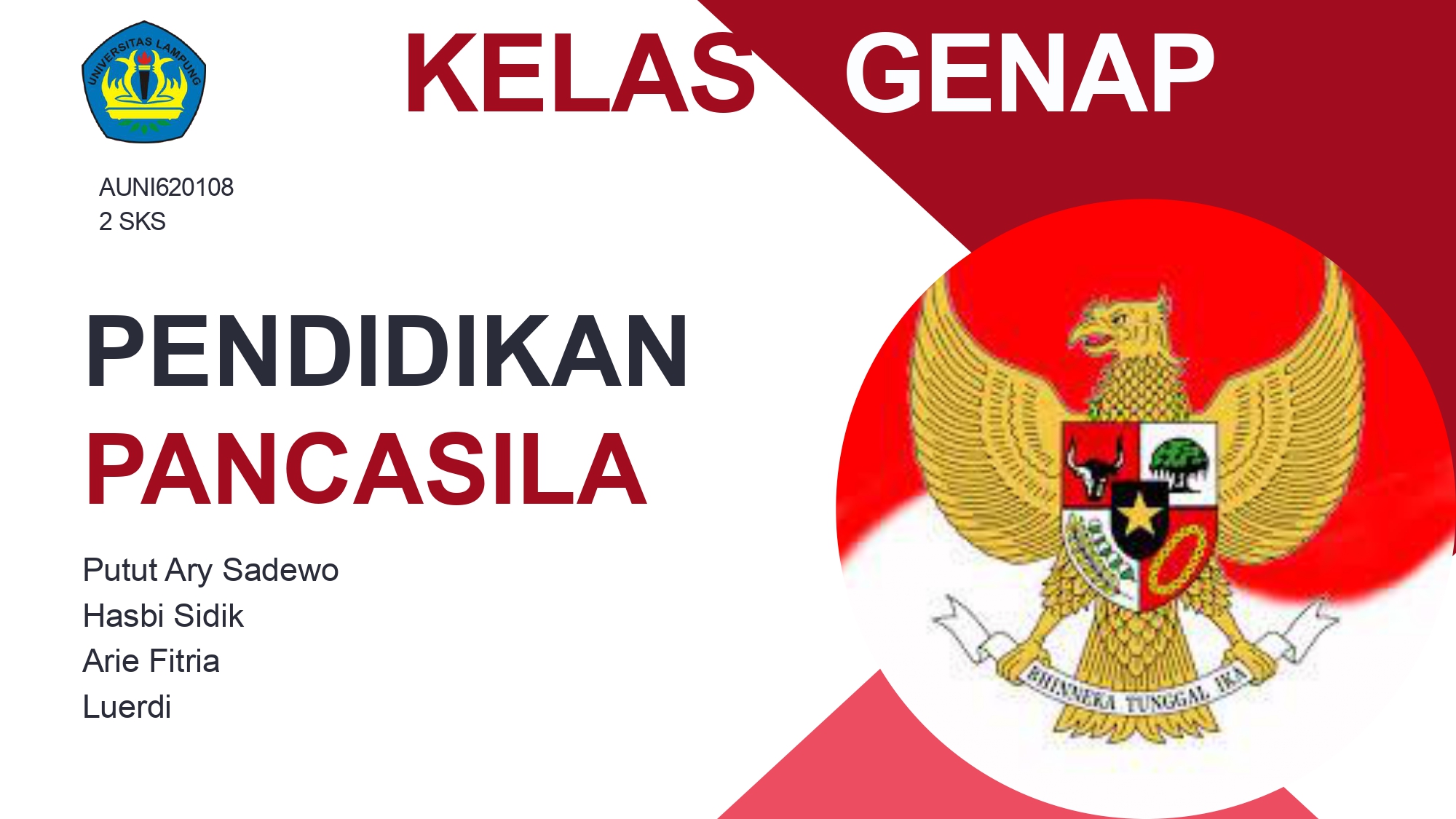 HI - Pendidikan Pancasila Ganjil 2024-2025 - REG A