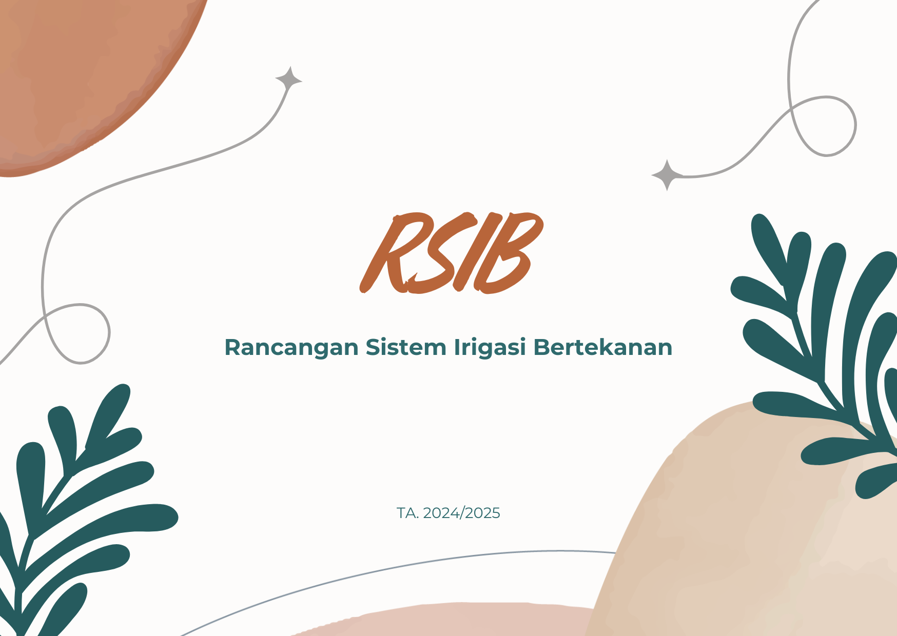RANCANGAN SISTEM IRIGASI BERTEKANAN 2024