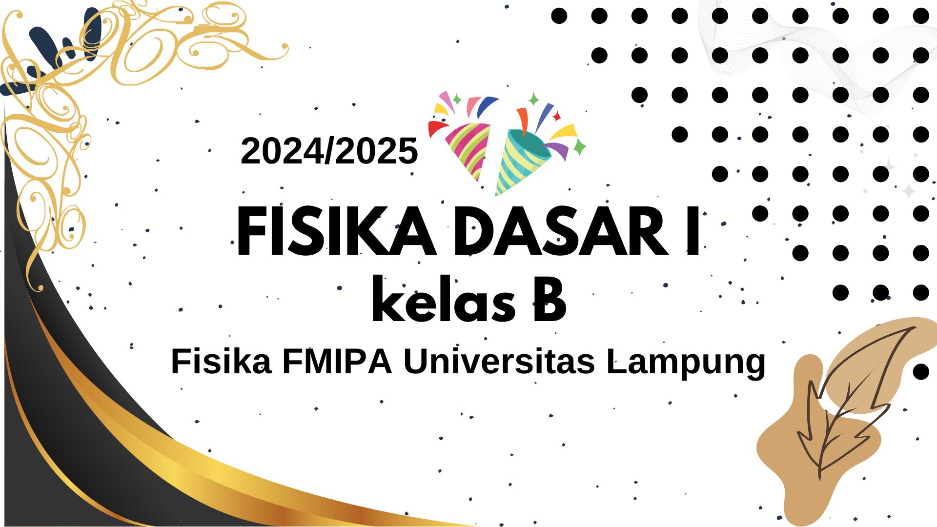 Fisika Dasar I 24/25 Kelas B