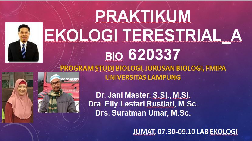 Praktikum Ekologi Terestrial BIO A 2024/2025