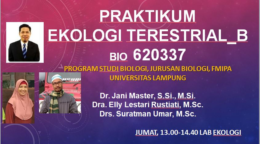 Praktikum Ekologi Terestrial BIO B 2024/2025