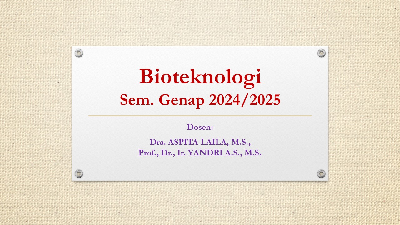 Bioteknologi Sem Genap 2024/2025