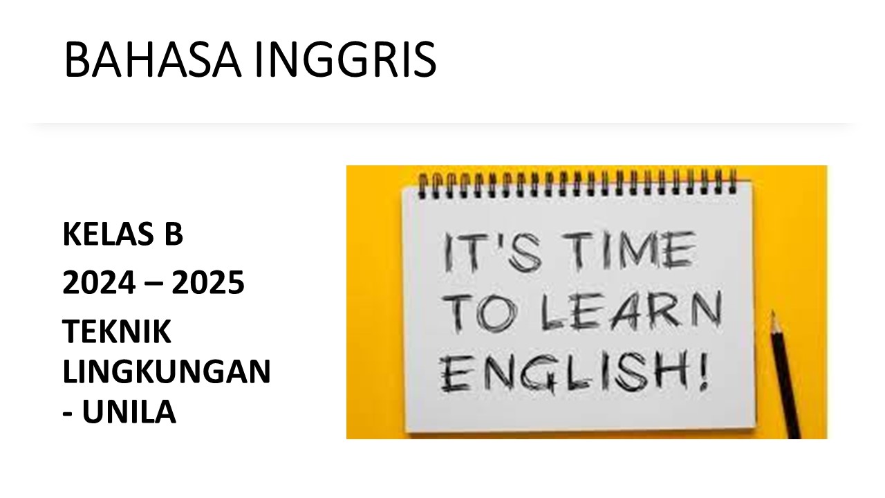 Bahasa Inggris Teknik Lingkungan Unila B