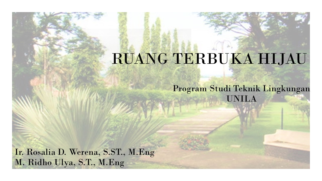 Ruang Terbuka Hijau Teknik Lingkungan Unila