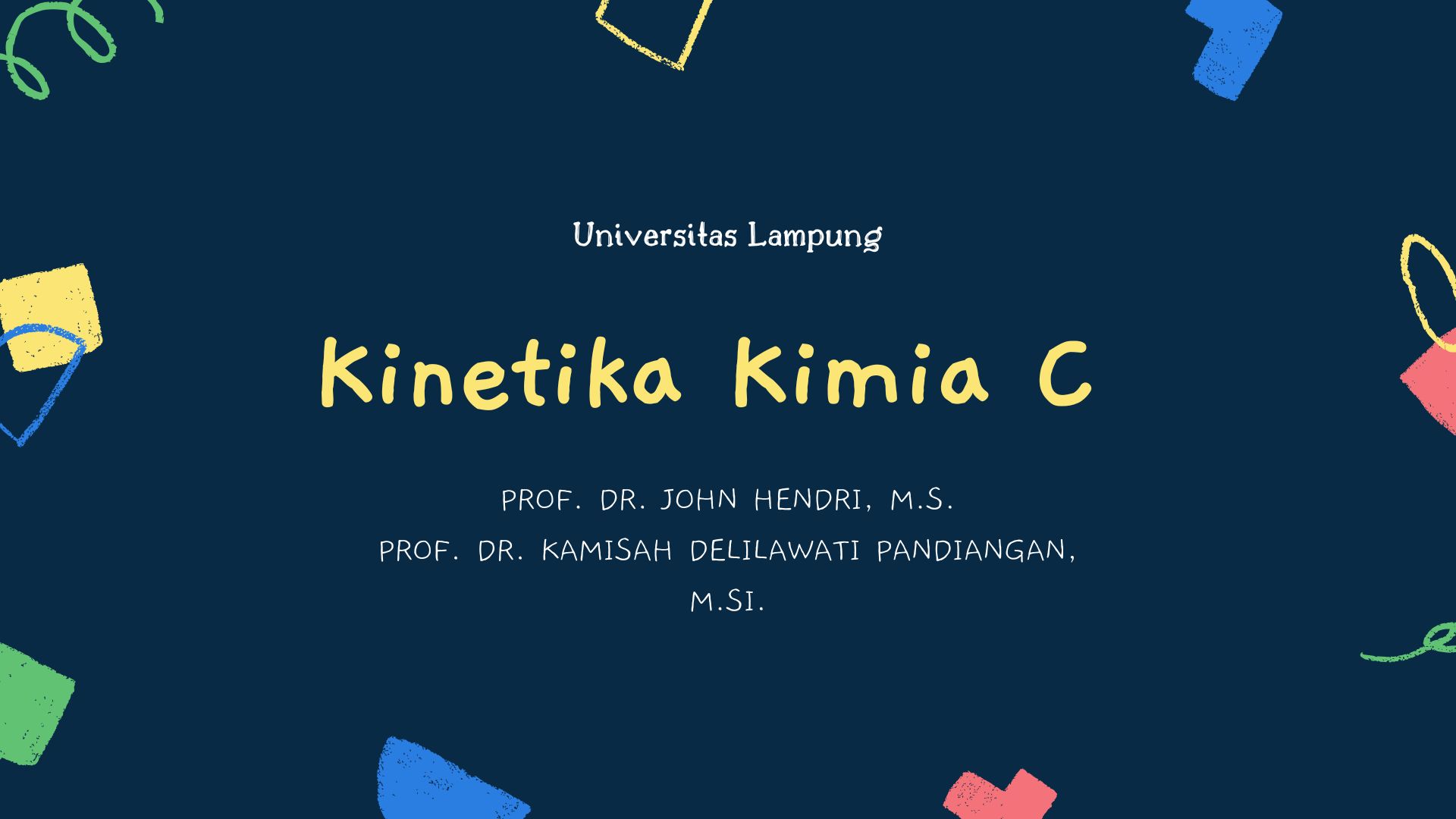 S1 Kimia-Kinetika Kimia-Kelas C-Genap 2024/2025