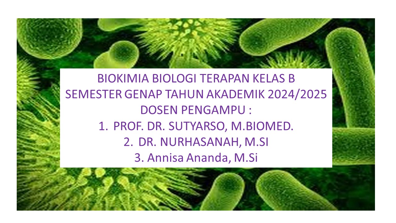 Biokimia Bioter B Genap 2024/2025