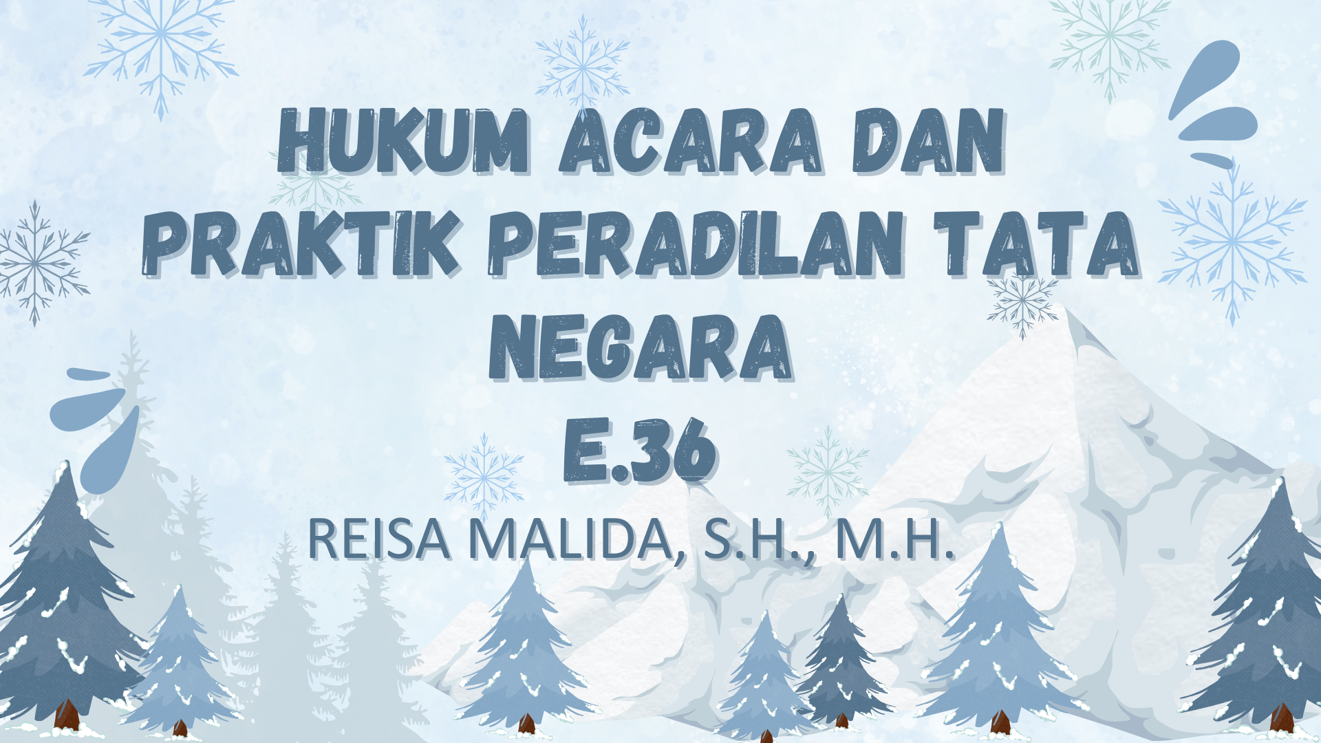 HUKUM ACARA DAN PRAKTIK PERADILAN TATA NEGARA - E.36
