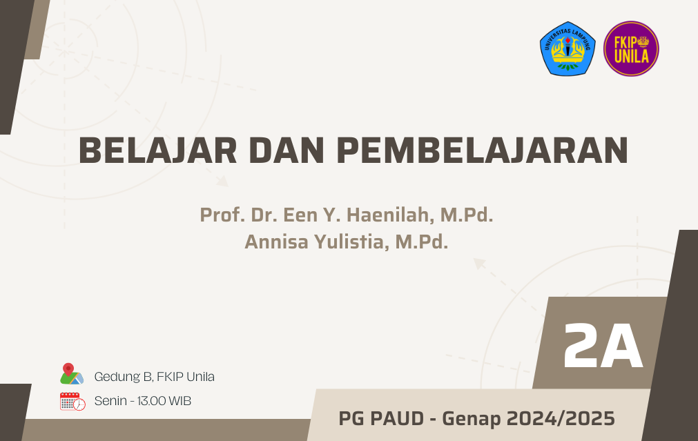 Belajar dan Pembelajaran - 2A - Genap 2024/2-25