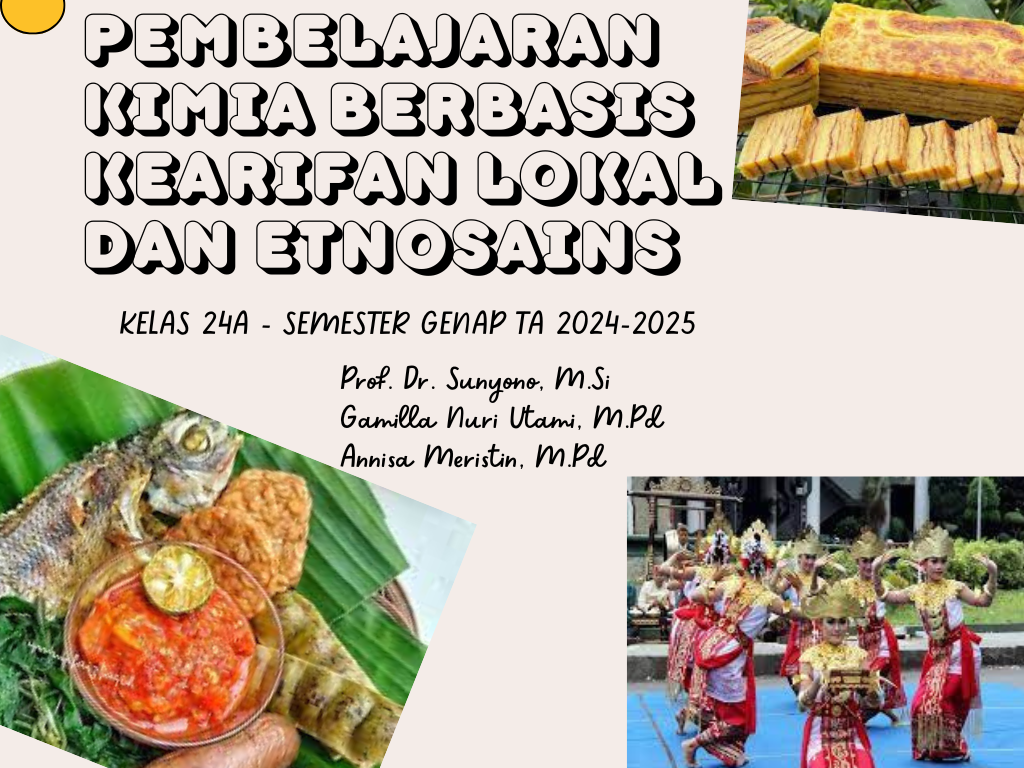 Pembelajaran Kimia berbasis Kearifan Lokal dan Etnosains