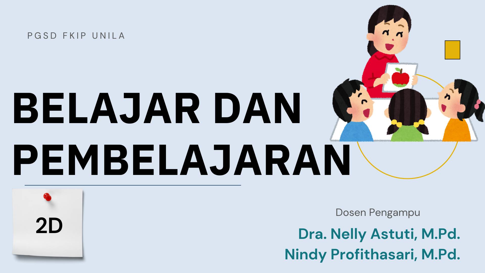 PGSD_Belajar dan Pembelajaran_Kelas 2D_Genap_2024/2025