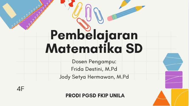 PEMBELAJARAN MATEMATIKA SD_4F_GENAP_2024/2025