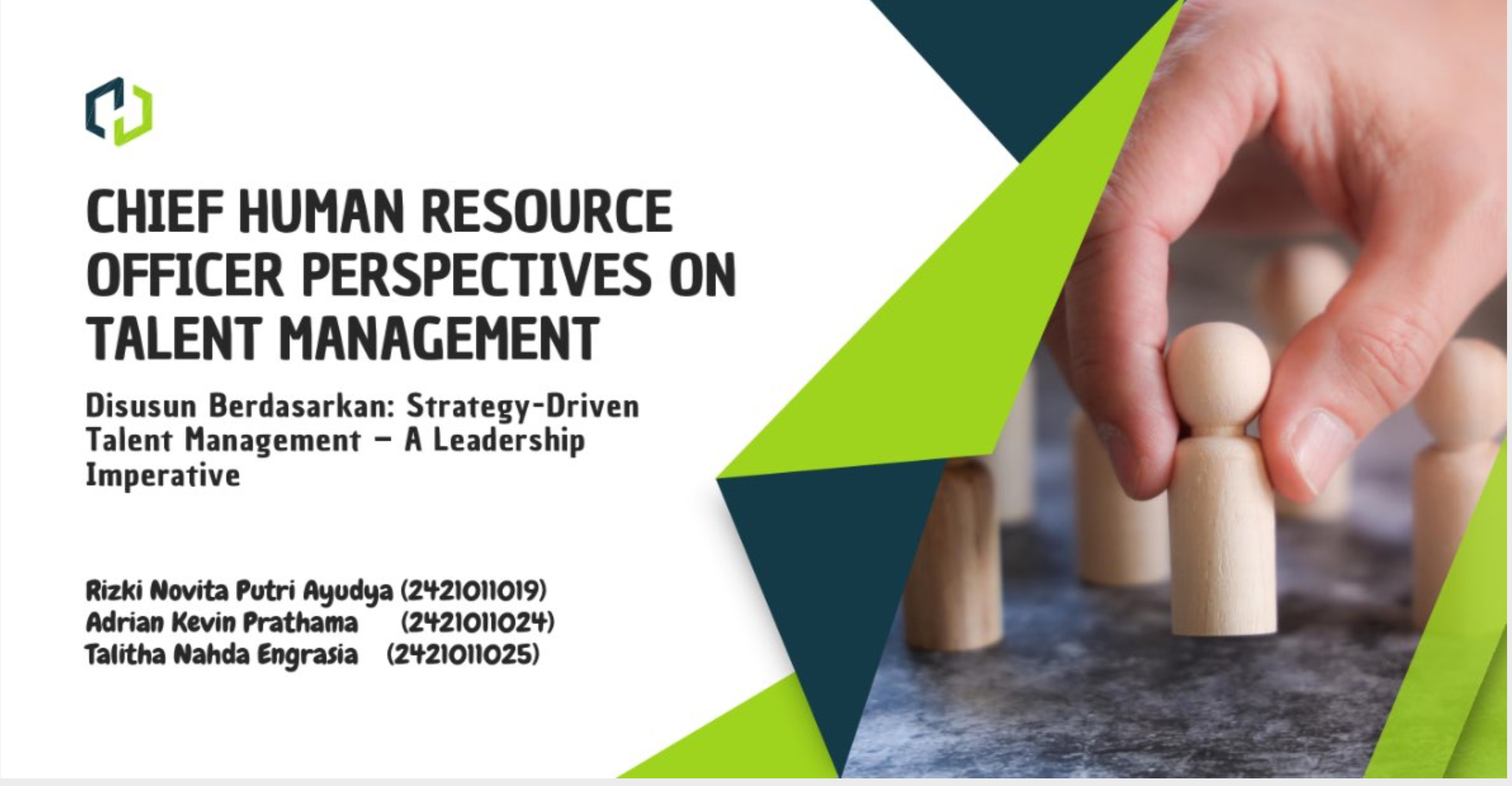 Ch 20. Chief Human Resource Officer Perspectives on Talent Management,