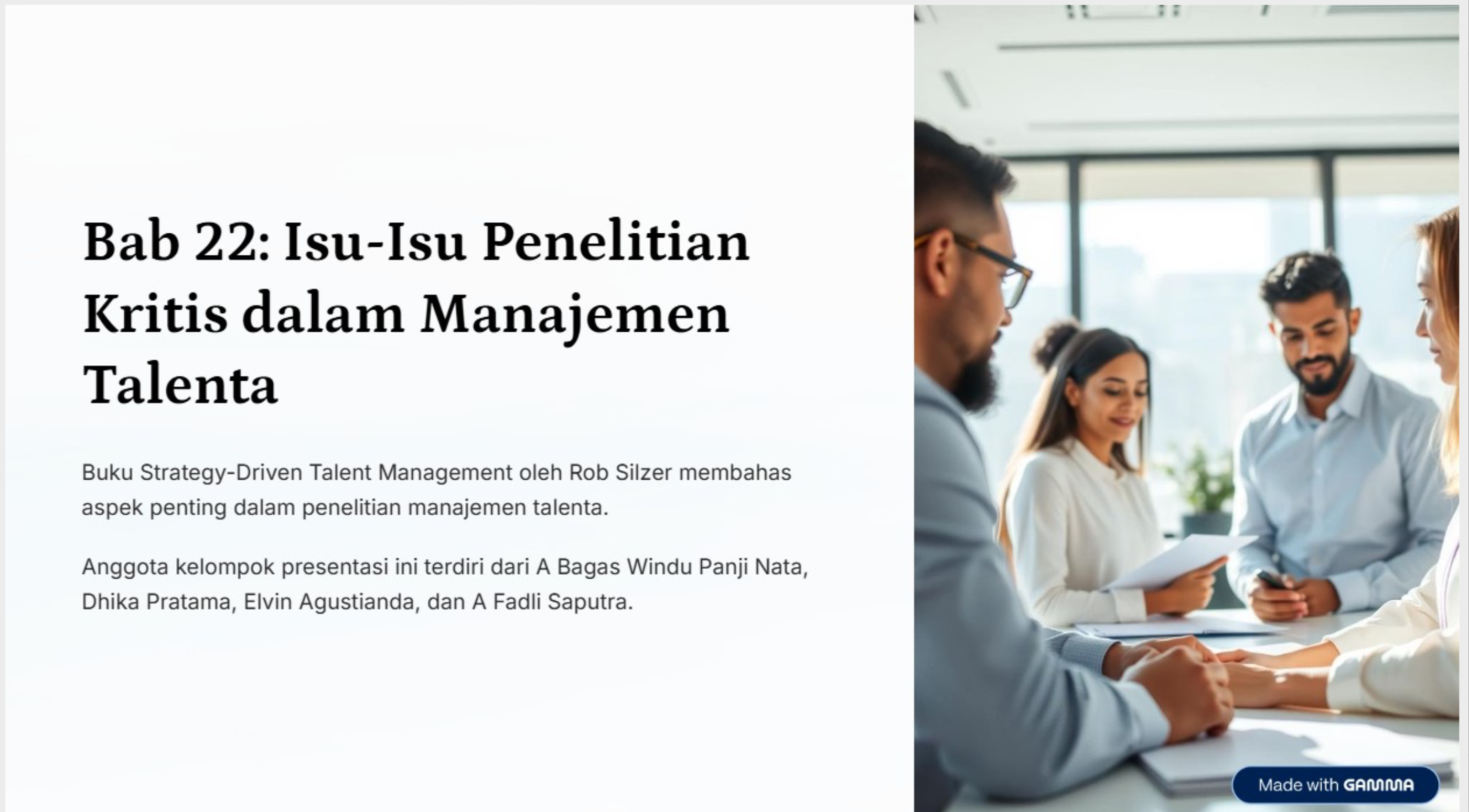 Ch 22. Critical Research Issues in Talent Management, Rob Silzer